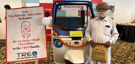 Mahindra last mile mobility delivers first Treo auto under RAAHI Project in Amritsar